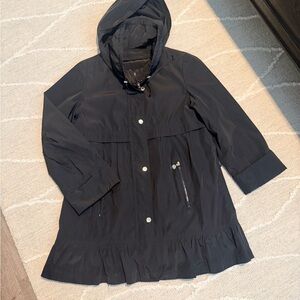 Betsey Johnson Ruffle Raincoat